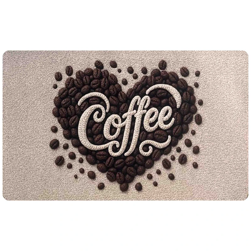 پادری مدل راما اسفنجی طرح کافی R-199  سایز 70x50x4 سانتی‌متر مناسب برای فضای داخلی