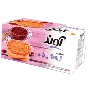 بیسکویت آوند با طعم زعفران و تزیین شکر - 900 گرم