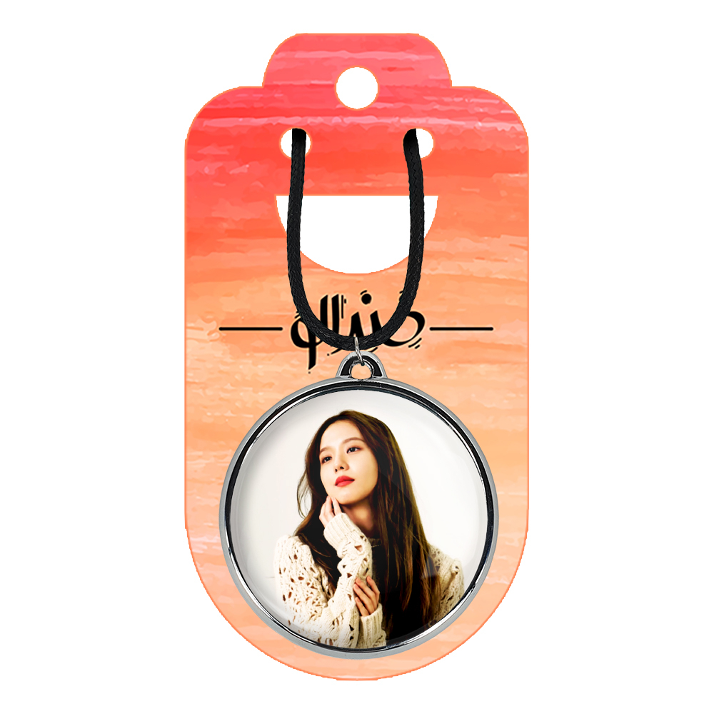 گردنبند خندالو مدل جیسو بلک پینک کد 1419014195