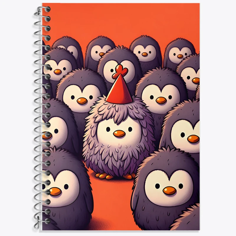 دفتر نت موسیقی 50 برگ خندالو طرح پنگوئن های کیوت کد F7961