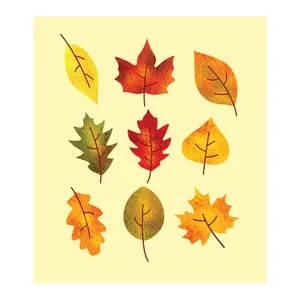 برچسب مدل برگ پاییزی مجموعه 9 عددی