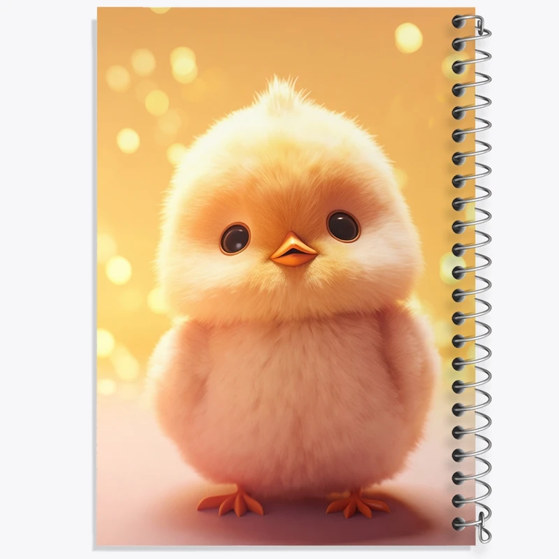 دفتر مشق 100 برگ خندالو طرح جوجه کیوت کد F2611