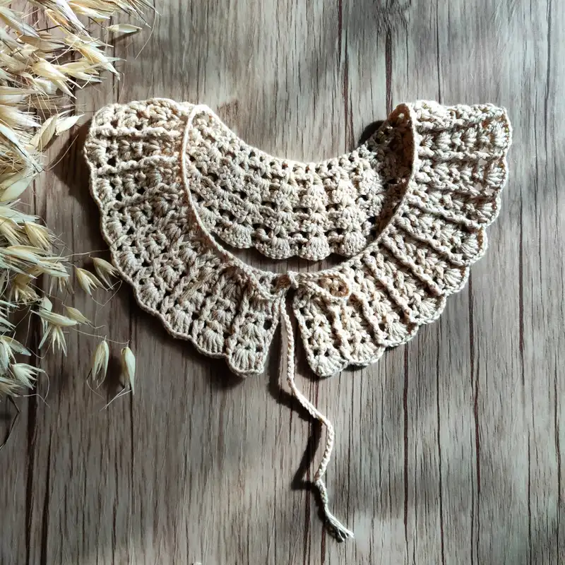 یقه تزیینی زنانه مدل بافتنی کد G05