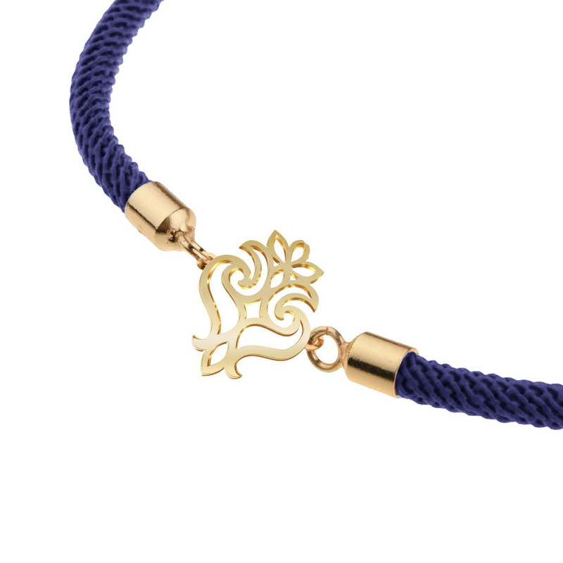 دستبند طلا 18 عیار زنانه مدوپد مدل اسلیمی کد D15-10559