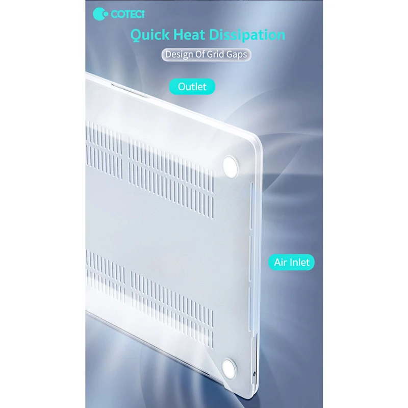 عکس شماره 8 : کاور محافظ کوتتسی مدل 11027 کد a2941 m2-a3114 m3-a3241 m4 مناسب برای مک بوک ایر 15.3 اینچ