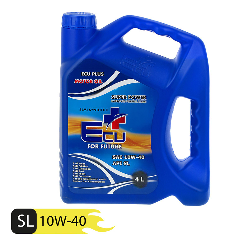 روغن موتور اکو پلاس مدل 10W40 SL حجم 4 لیتر