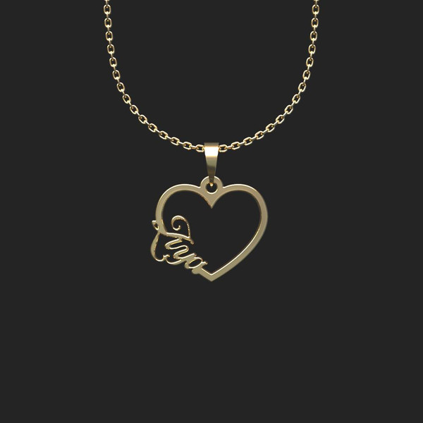 گردنبند طلا 18 عیار زنانه مدوپد مدل اسم ضیا ziya کد HE2-1-1139