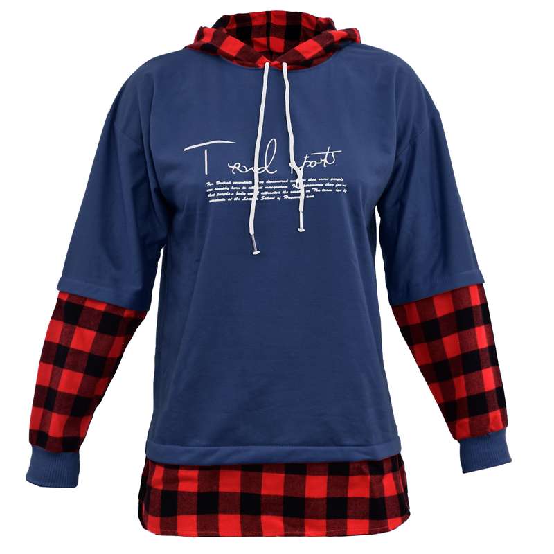 هودی زنانه کد TRN010-SRG