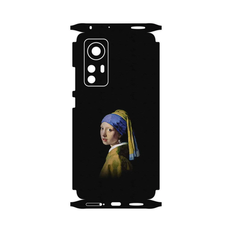 برچسب پوششی ماهوت مدل Girl with a Pearl Earring of Vermeer-FullSkin مناسب برای گوشی موبایل شیائومی 12X