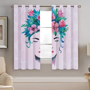 پرده نیروانا طرح چهره مدل مخمل کد 8865 سایز 140×200 سانتی متر