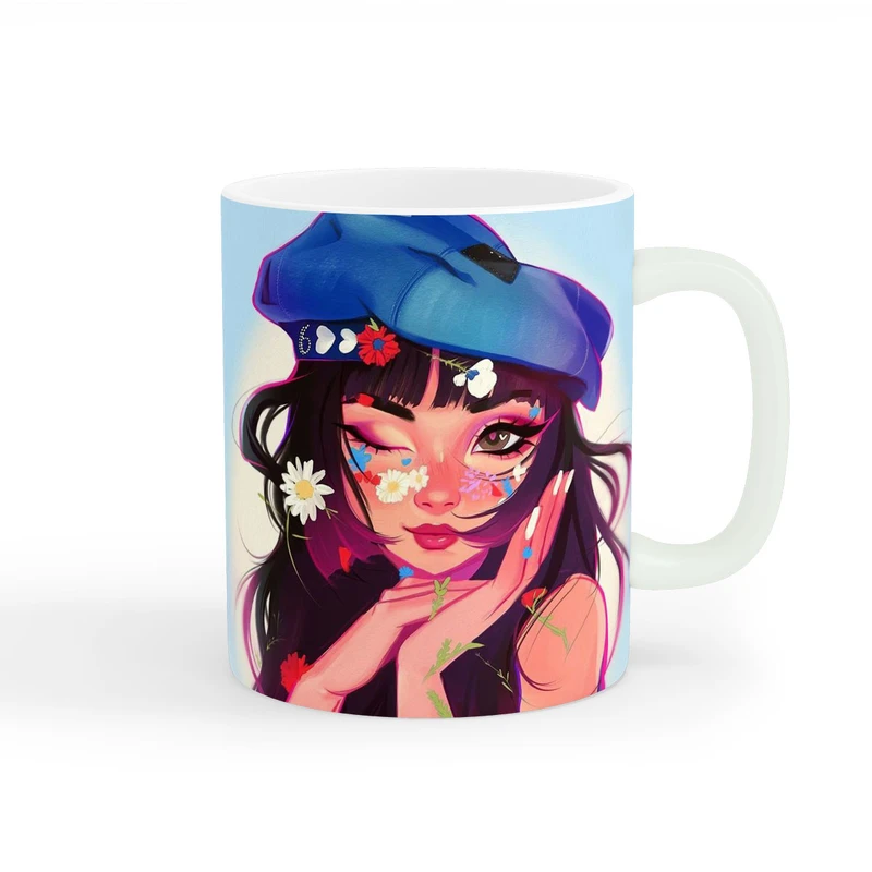 ماگ طرح دخترانه خاص کد wall-7971