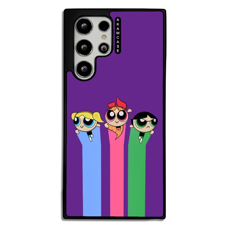 کاور آکام مدل AMCWSGS22U-POWERPUFF GIRLS13 مناسب برای گوشی موبایل سامسونگ Galaxy S22 Ultra