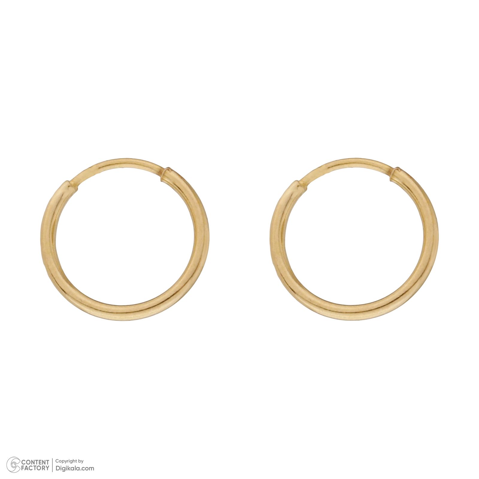 گوشواره طلا 18 عیار دخترانه ناریا مدل T-011 -  - 2