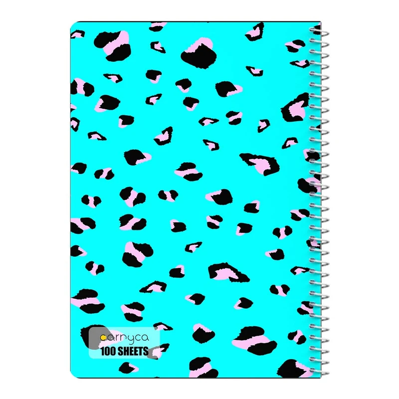 دفتر مشق 100 برگ سیمی کارنیکا طرح پترن پوست Animal Pattern کد 43079
