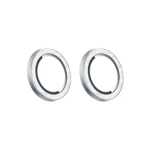 محافظ لنز دوربین ریمکس مدل الماس نشان مناسب برای گوشی موبایل اپل Iphone 13 mini