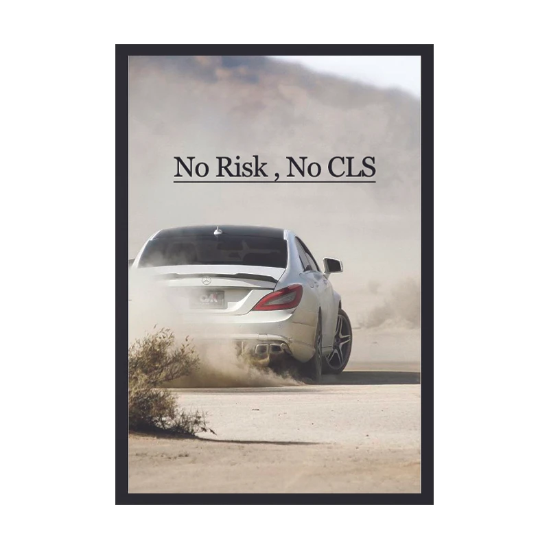 تابلو طرح بنز CLS کد 02 فریم مشکی