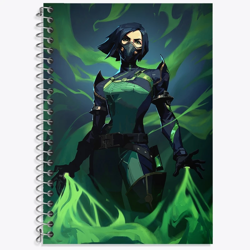 دفتر لغت 50 برگ خندالو طرح بازی ولورانت (Valorant) کد 33058