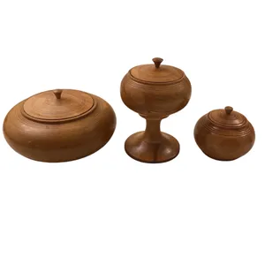 ست 3 تکه شکلات خوری چوبی کد S12