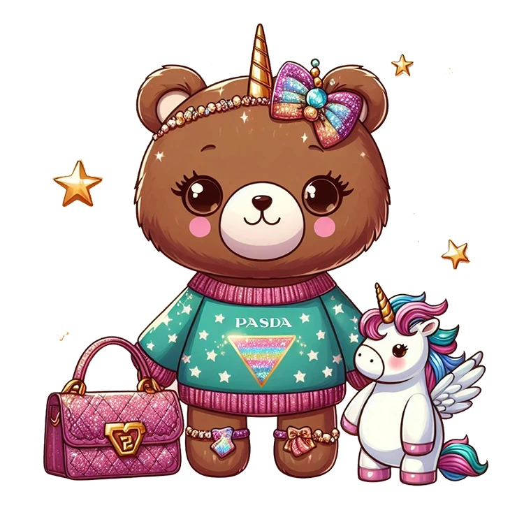 استیکر پارچه و لباس پاد آفرین مدل کارتونی کد S948