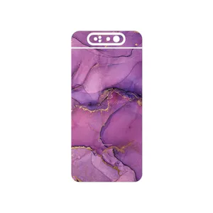 MAHOOT Purple Marble Cover Sticker for Samsung Galaxy A80