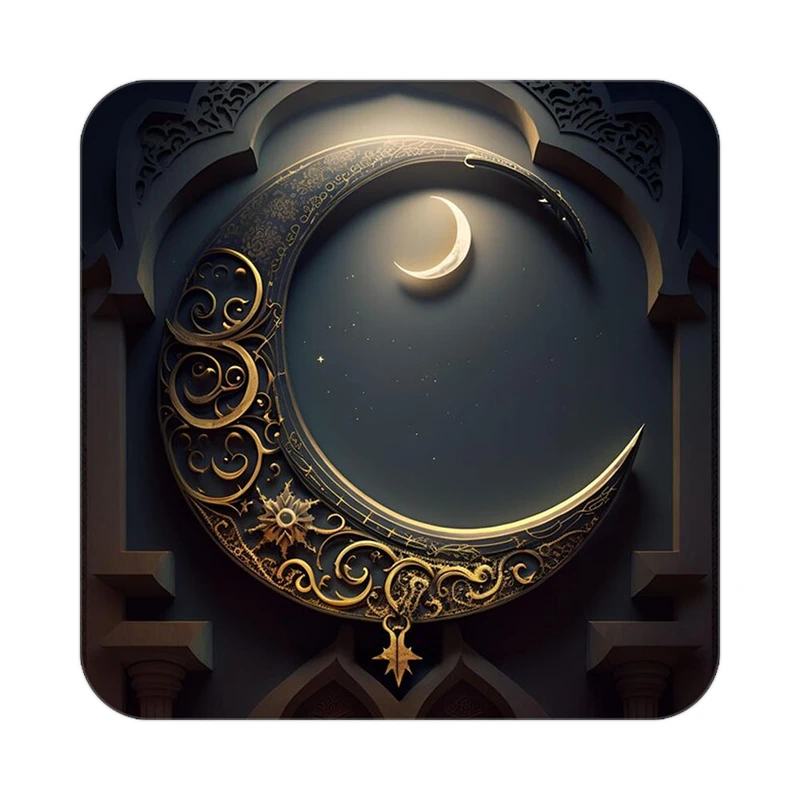 زیر لیوانی کاکتی طرح ماه و ستاره مدل mp52733