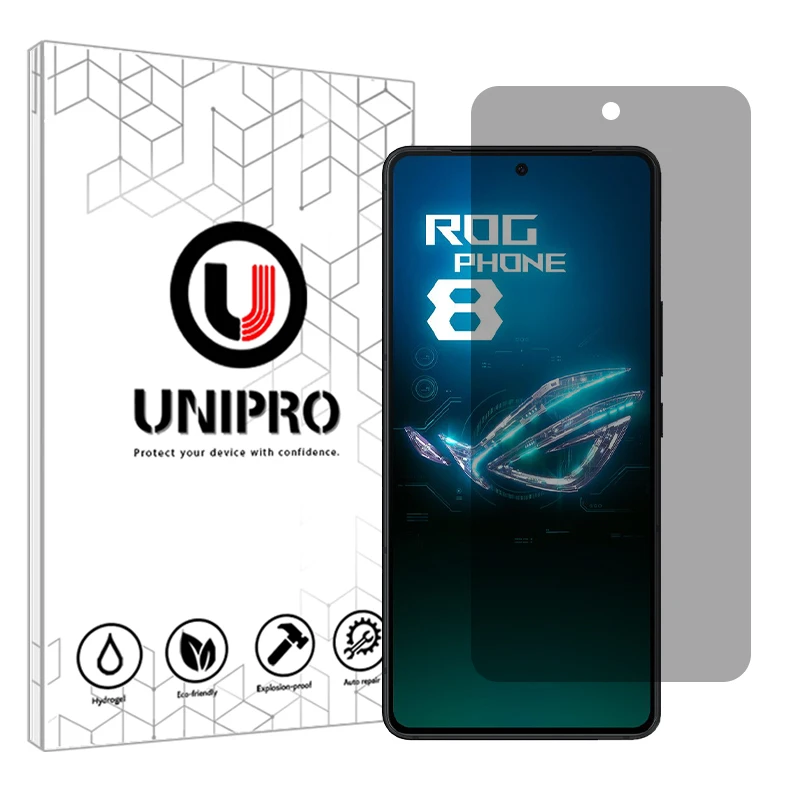 محافظ صفحه نمایش حریم شخصی یونی پرو مدل Explosion Proof مناسب برای گوشی موبایل ایسوس ROG Phone 8