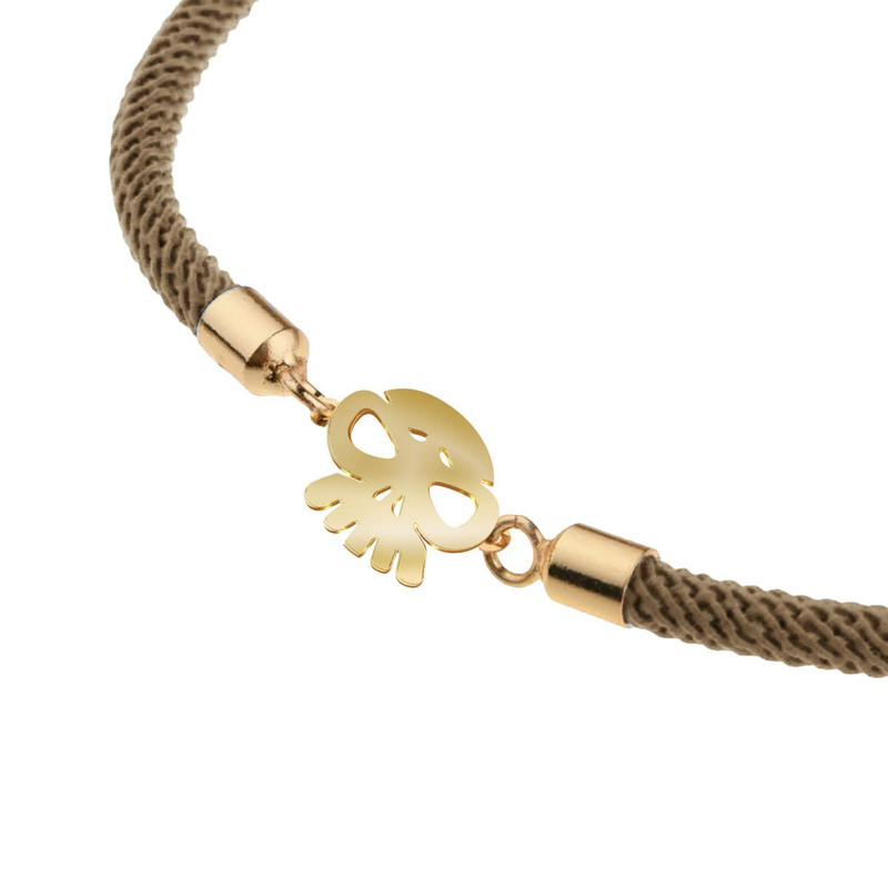 دستبند طلا 18 عیار زنانه مدوپد مدل جمجمه کد D17-10276