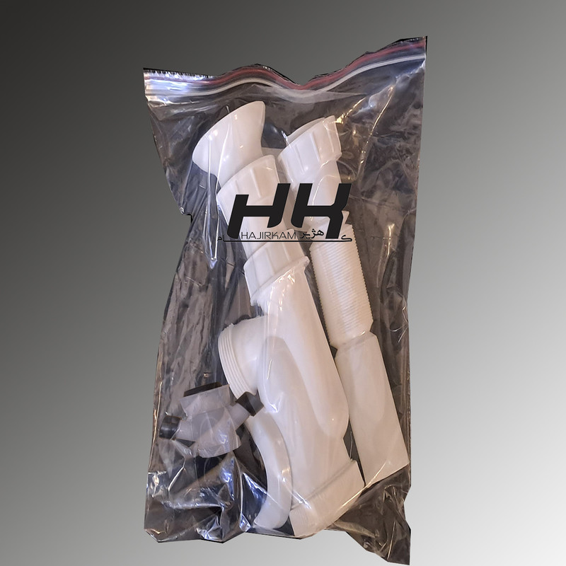 سیفون روشویی هژیر کام مدل نیمه فانتزی رابط دار