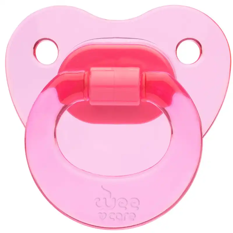 پستانک ارتودنسی وی کر مدل دسته دار fancy شفاف سایز 0-6 ماه کد p107