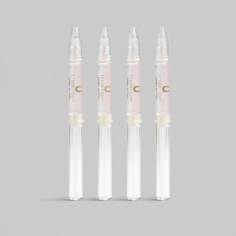 سرم تقویت کننده و ضدپیری پوست لاکچری کوین مدل collagen gel مناسب برای انواع پوست حجم 3 میلی لیتر بسته 4 عددی 