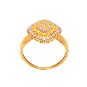 انگشتر طلا 18 عیار زنانه شید گلد مدل ورساچه سایز 57