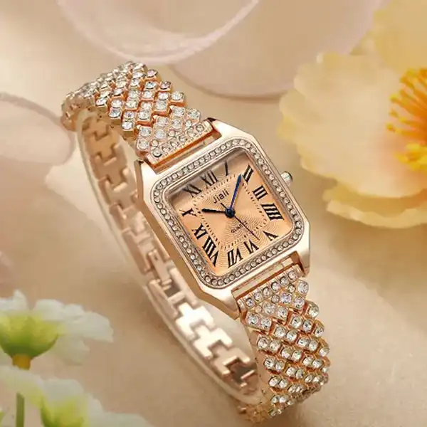 ساعت مچی عقربه ای زنانه جیالی مدل لوکس کد jr1