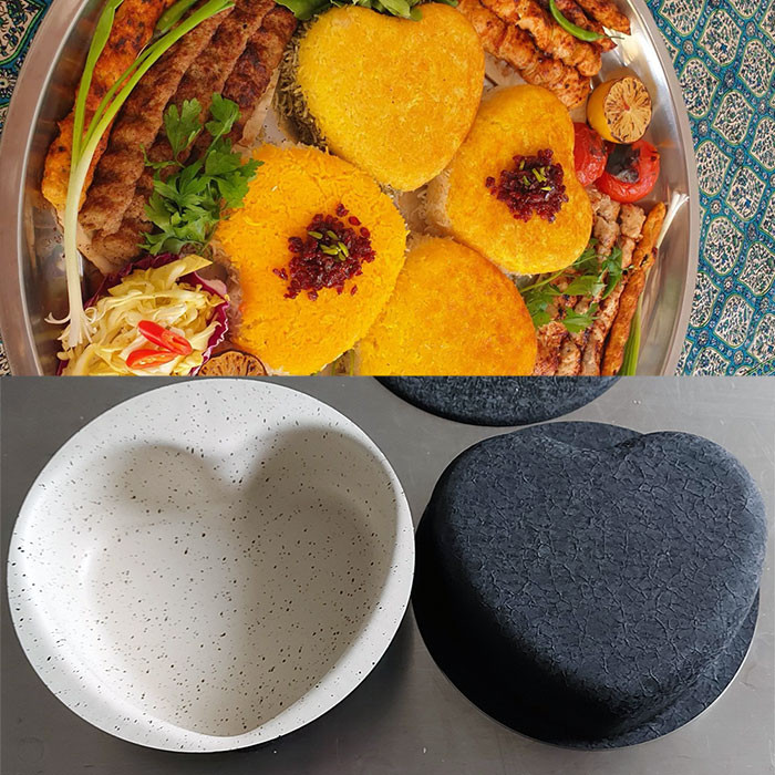 قالب ته چین به گز مدل قلبی
