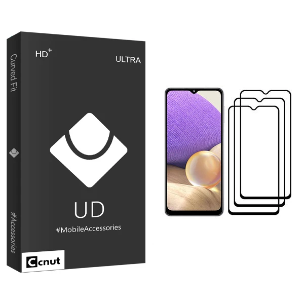 محافظ صفحه نمایش کوکونات مدل UD Black مناسب برای گوشی موبایل سامسونگ Galaxy A32 بسته سه عددی