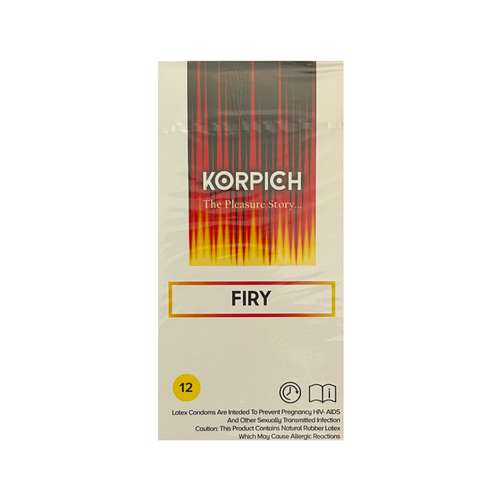 کاندوم کورپیچ مدل FIRY بسته 12 عددی