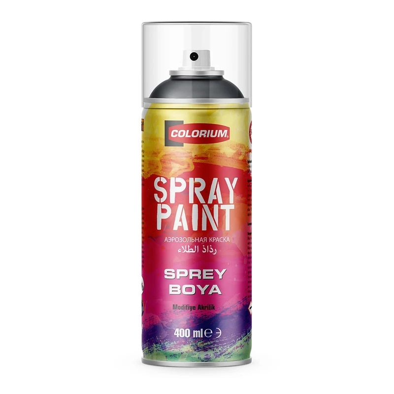 اسپری رنگ خاکستری بتنی کلوریوم مدل RAL7040 حجم 400 میلی لیتر