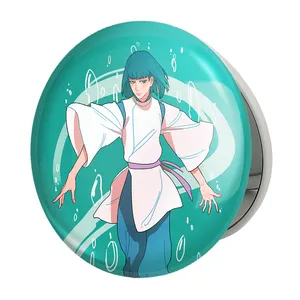 آینه جیبی خندالو طرح هاکو انیمه شهر اشباح Spirited Away مدل تاشو کد 12096 