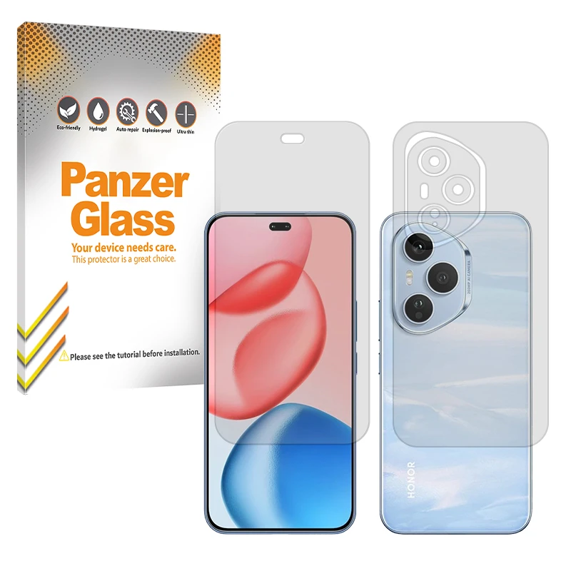 محافظ صفحه نمایش پنزر گلس مدل مات مناسب برای گوشی موبایل آنر 400 پرو به همراه محافظ پشت