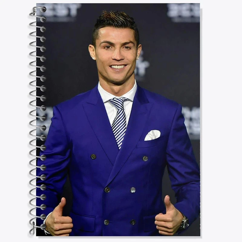 دفتر لغت 50 برگ خندالو مدل کریستیانو رونالدو کد 13944