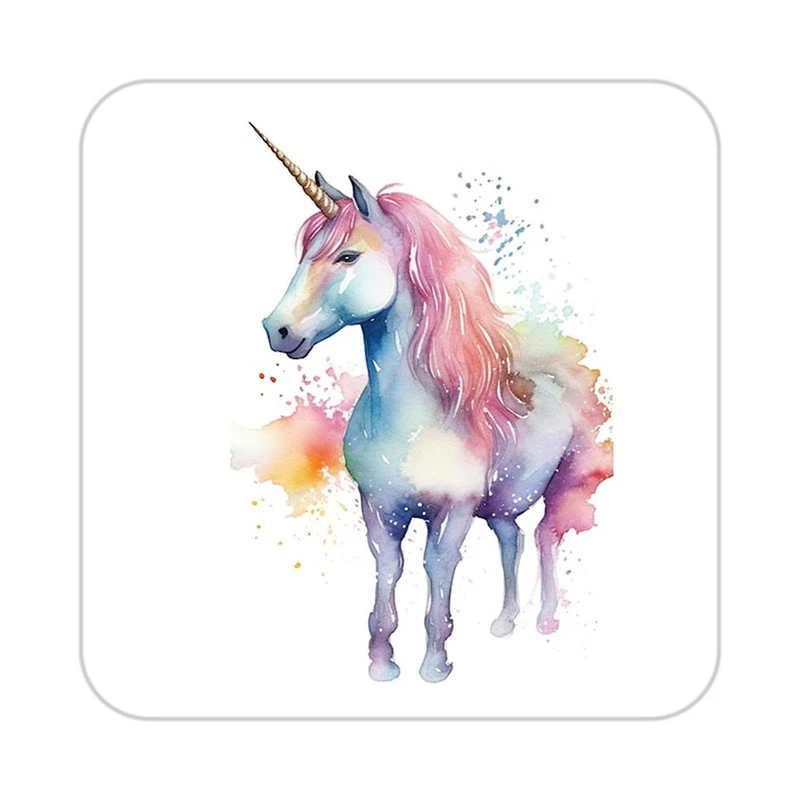 زیر لیوانی کاکتی طرح اسب تک شاخ و یونیکورن مدل mp32396