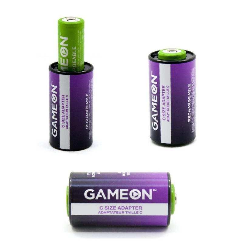 مبدل باتری قلمی به باتری سایز C جویس مدل Gameon بسته 2 عددی
