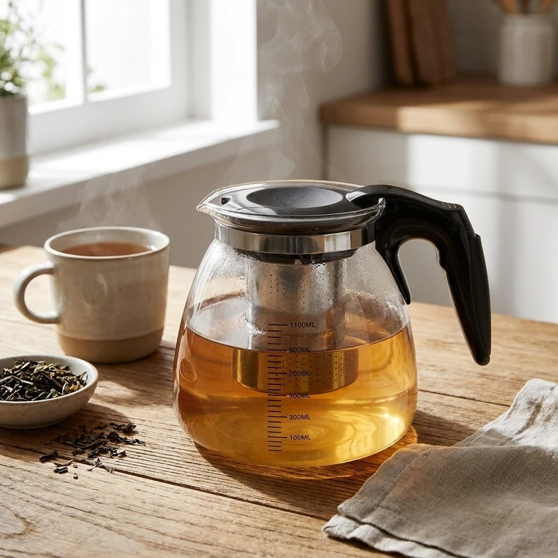 عکس شماره 2 : قوری مدل پیرکس glass teapot