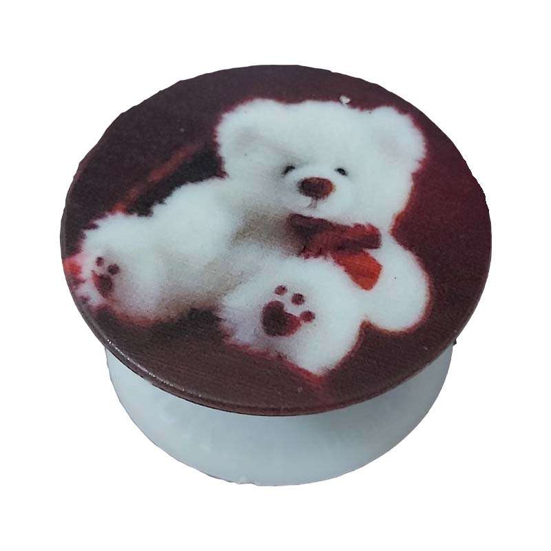 پایه نگهدارنده گوشی موبایل و تبلت پاپ سوکت طرح خرس سفید مدل Bear2