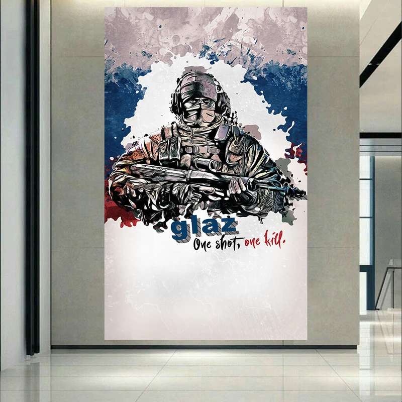 استیکر طرح گیم Rainbow Six مدل Siege Glaz کد AR1145