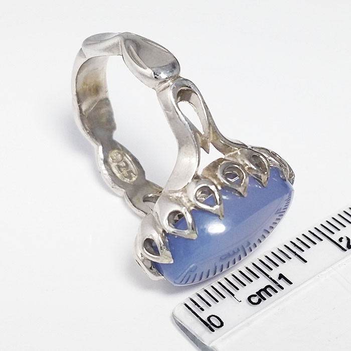 انگشتر نقره مردانه مدل عقیق یمنی کبود 2124 انگشتر نقره مردانه مدل عقیق یمنی کبود 2124