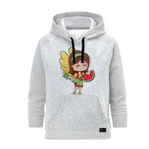 هودی زنانه مدل دختر یلدایی کد B177 رنگ طوسی