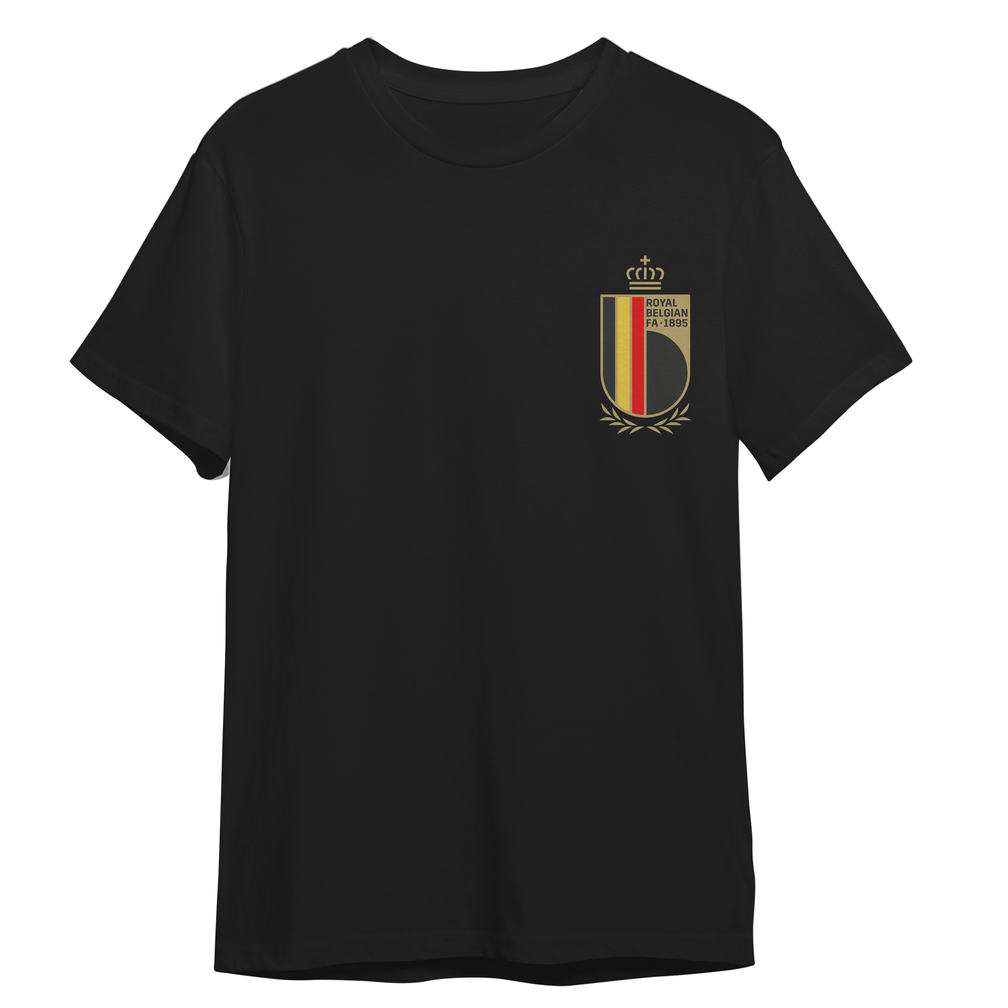 تی شرت آستین کوتاه مردانه مدل جام جهانی 2021 تیم فوتبال بلژیک کد 0286 رنگ مشکی