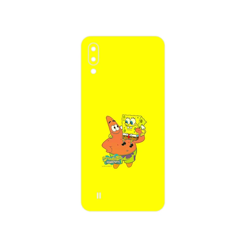 برچسب پوششی ماهوت مدل SpongeBob SquarePants مناسب برای گوشی موبایل سامسونگ Galaxy M10