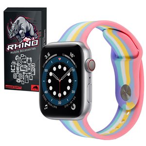 نقد و بررسی بند راینو مدل R-Rainbow مناسب برای اپل واچ سری Watch SE 40mm توسط خریداران