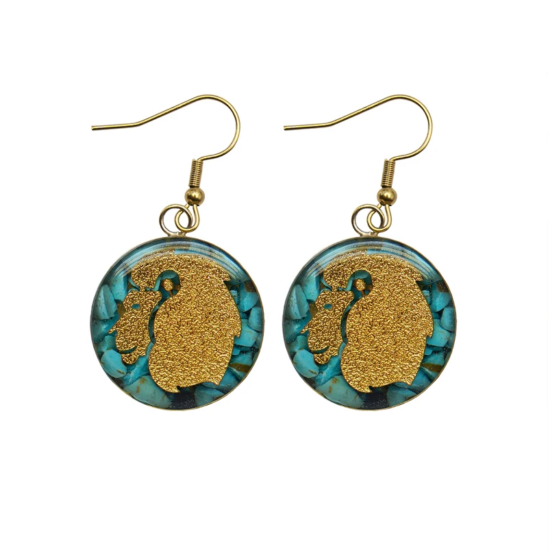 گوشواره زنانه آلتین هنر مدل ماه مرداد